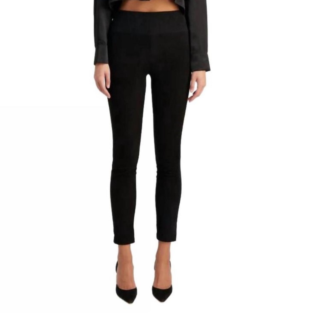 sprwmn *green* suede ankle leggings